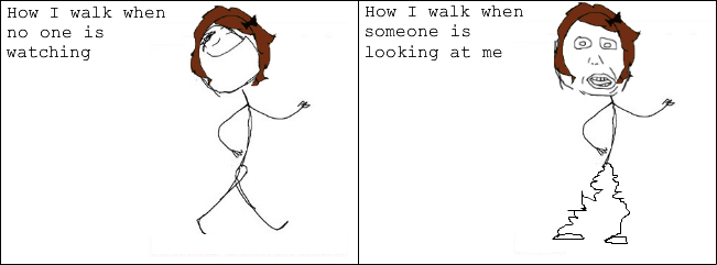 The only thing about me is the way I look awkward