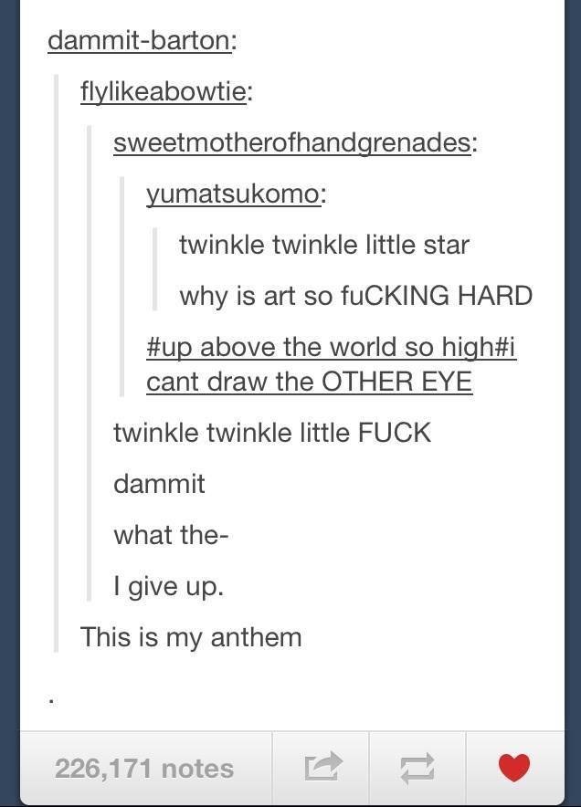 Engineers: "Twinkle Twinkle little star... Voltage = i times r"