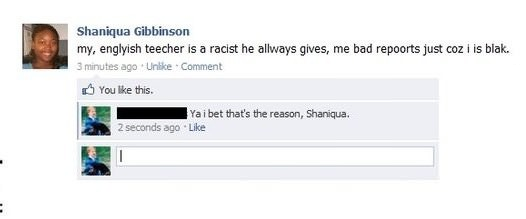 Damn racist "teechers"....
