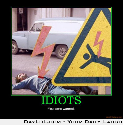when will people listen to random signs? sigh..
