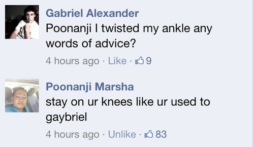 please apply water to burned area