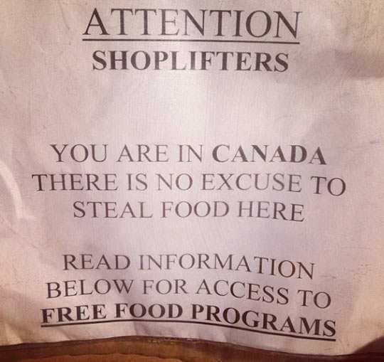 Canada anti stealing program...