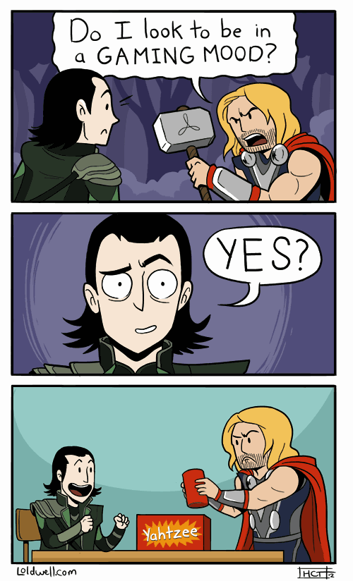 Loki used to play with his brother, just like I didn't.
