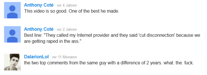 youtube comments