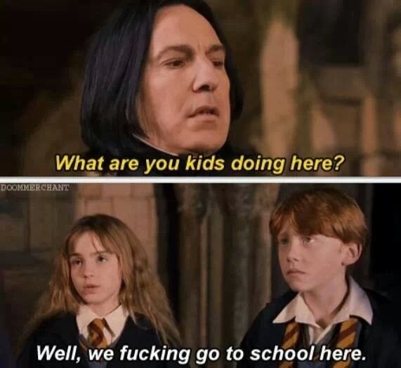 Getting real tired of your shit Snape