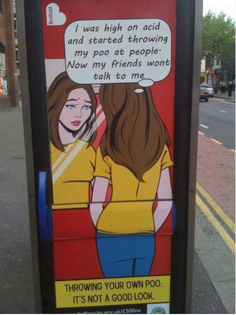 Throwing poo is a bad thing?