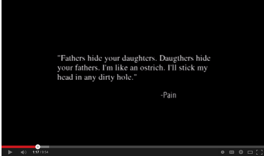 Pain for Pleasure