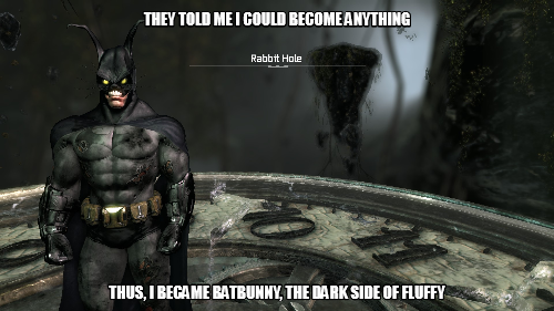 Just encountered this in Arkham City while playing and I simply had to share.