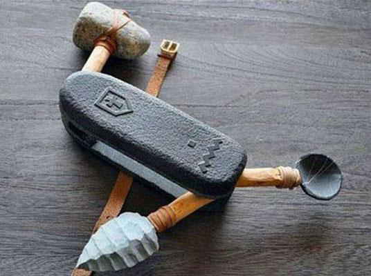 Swiss stoneage army knife