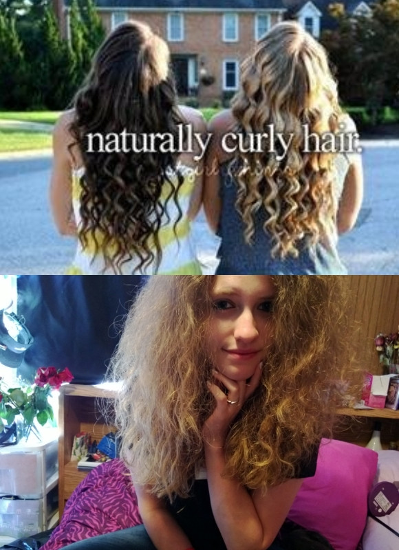 So I have REAL naturally curly hair....