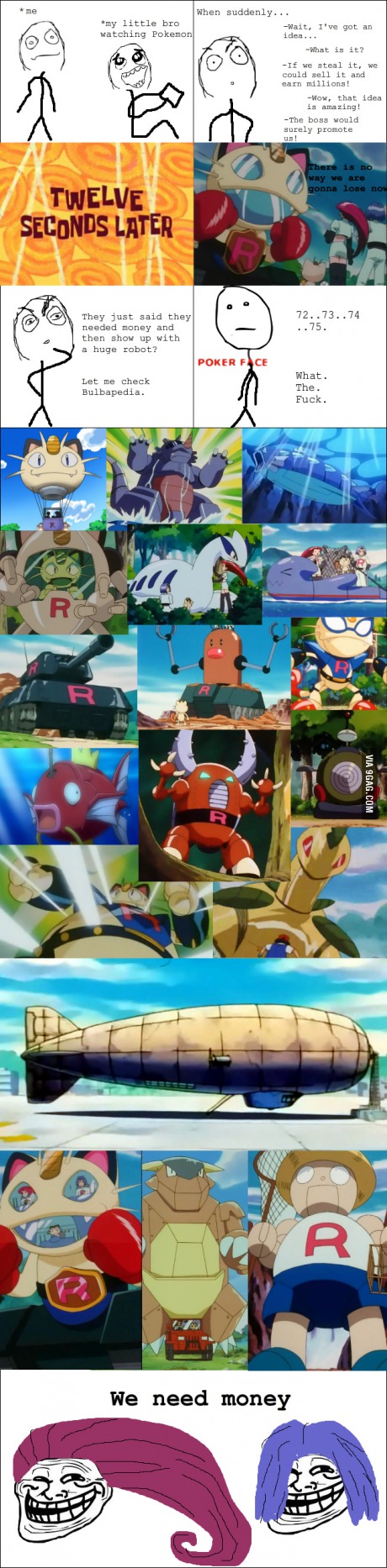 Get your shit together team rocket