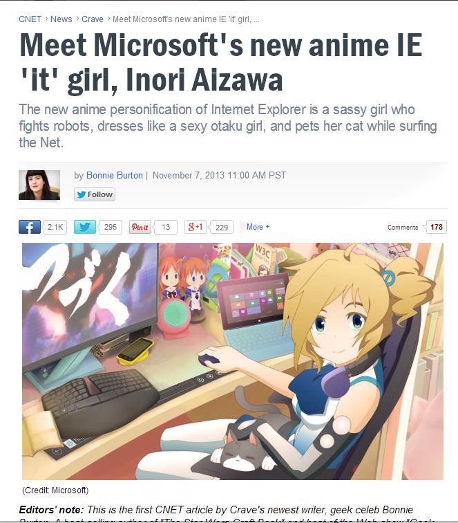 So it has come to this, IE ...