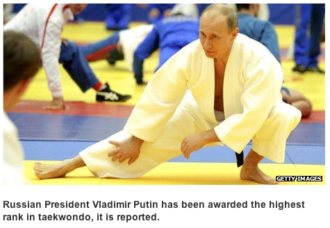 He also has a DVD: Lets learn Judo with Vladimir Putin