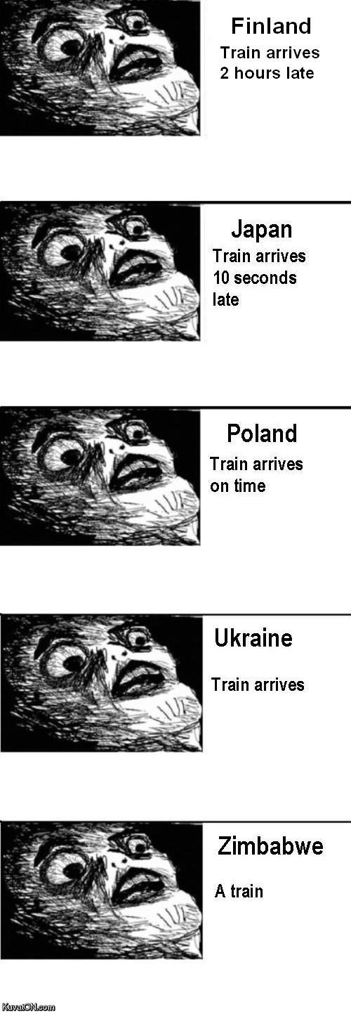 I like trains. :I