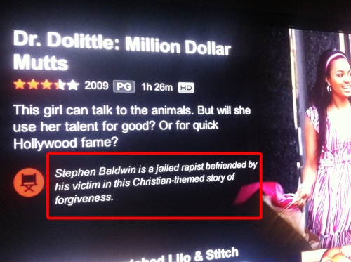 Go home Netflix, you're drunk.