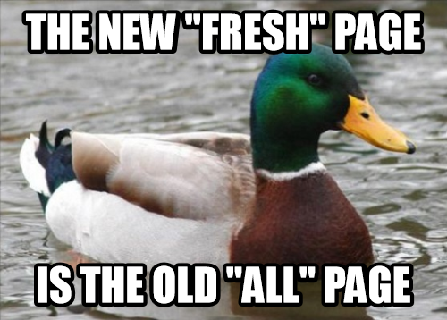 We have removed the old FRESH. It's essentially the same as ALL.