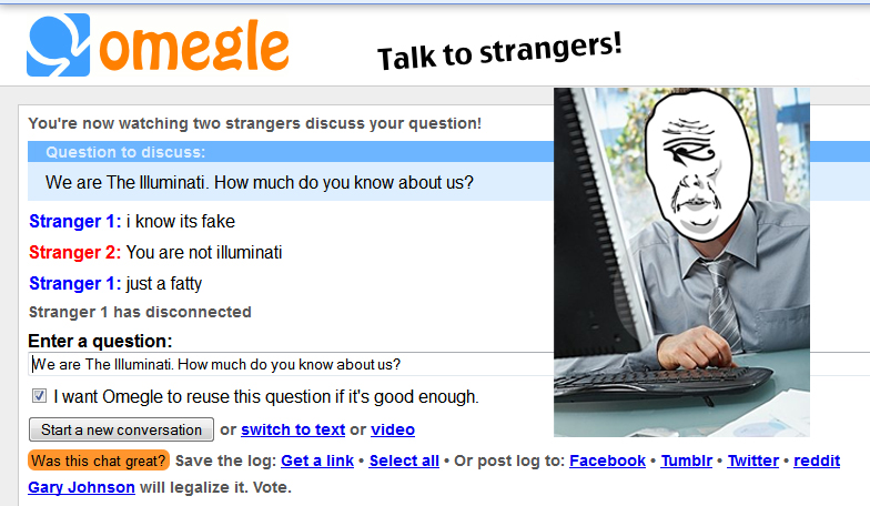 Tried Omegle a while back...