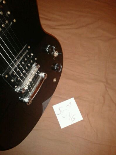 Told my friend to pick up the guitar and write a song.