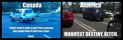 Parking: Canadians vs Americans.