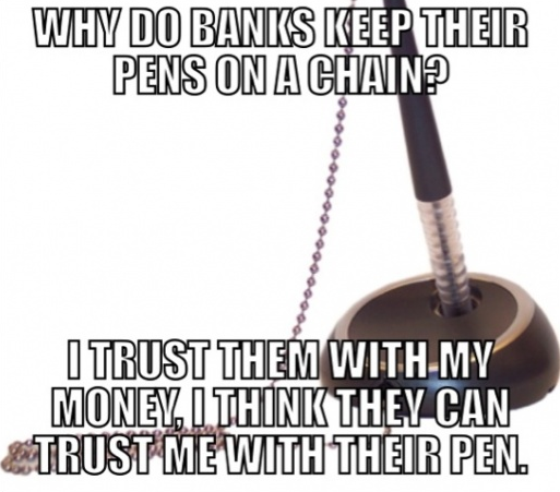 Why don't banks trust US!?