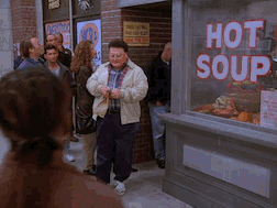 Whenever I pick up food from a restaurant