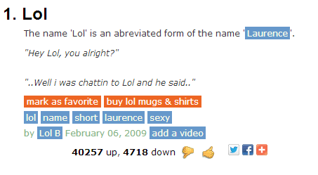 Urban Dictionary, always there with accurate definitions.