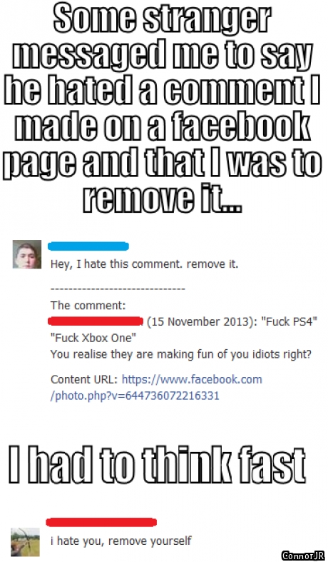 Good enough comeback.