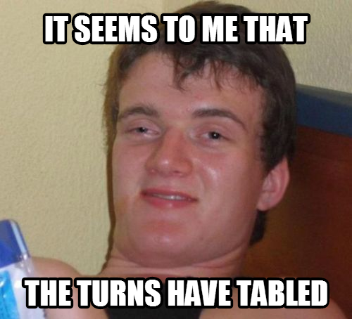 I actually said this in class accidentally