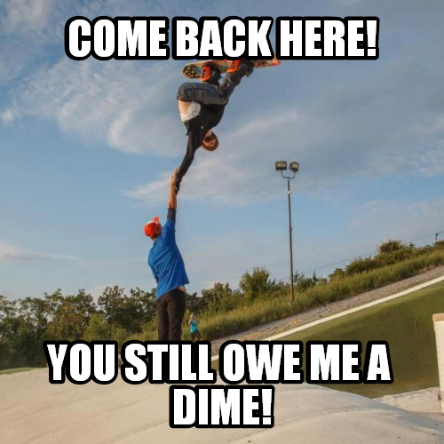 Those stupid air-skateboards!