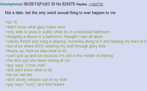 Anon's dropping the deuce while learning about holes