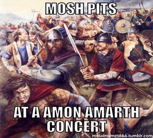 Mosh pit during Viking Metal..