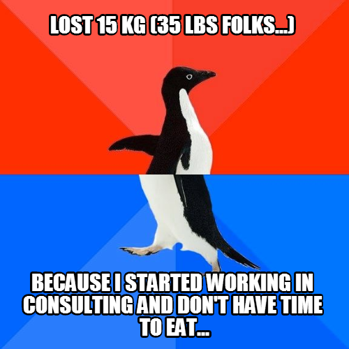 and not time for social activities whatsoever...