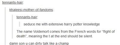 Seduce me with your Harry Potter knowledge