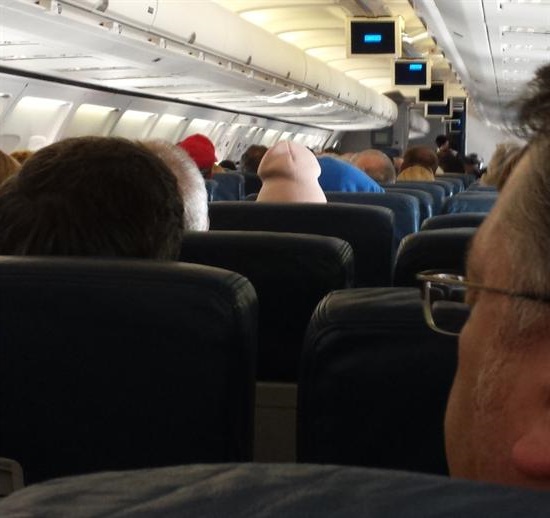 on a plane when suddenly