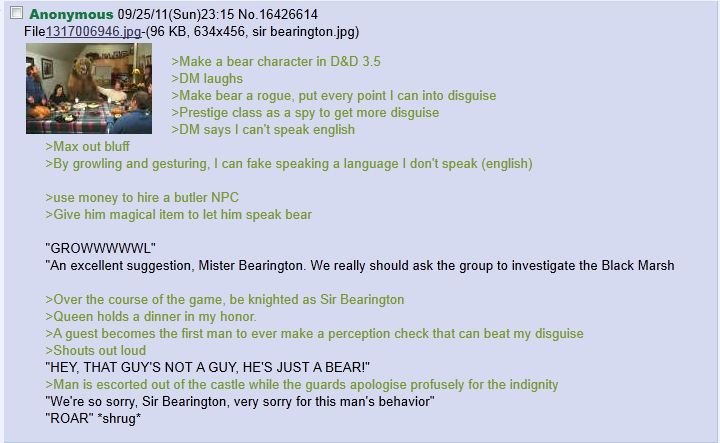 Sir Bearington gets around in life