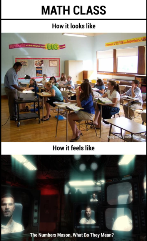 Every Math Class for me