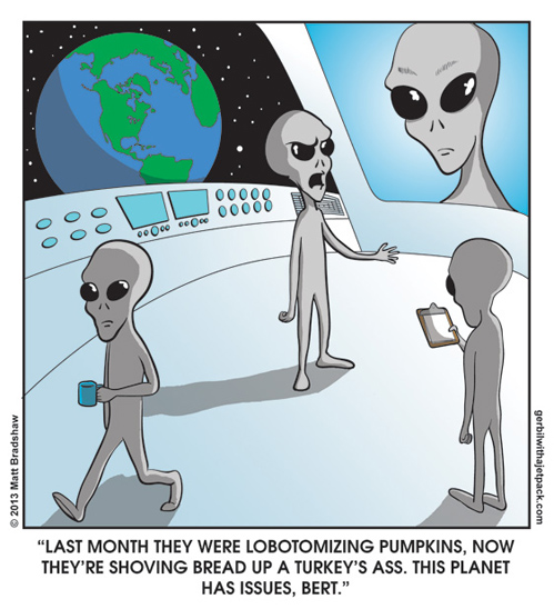 How Aliens must see us
