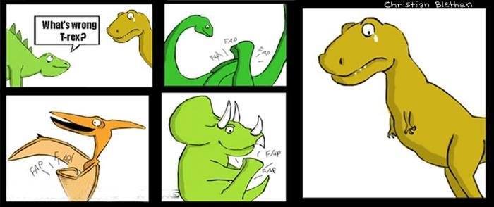 Saddest T-Rex comics I've seen.