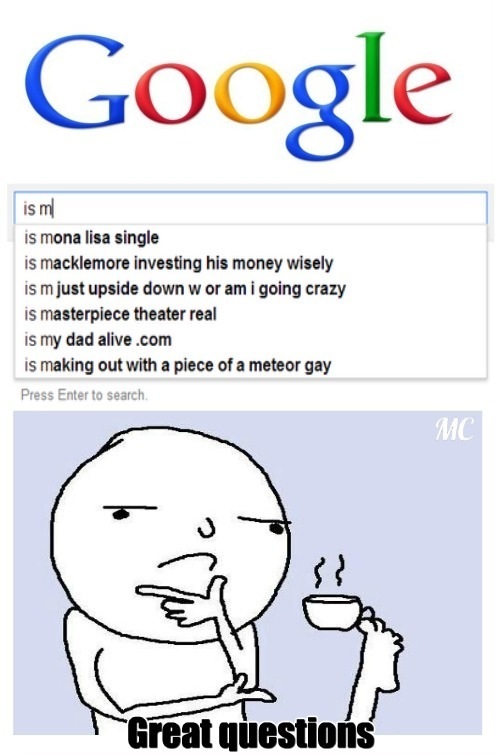 The things some people google...