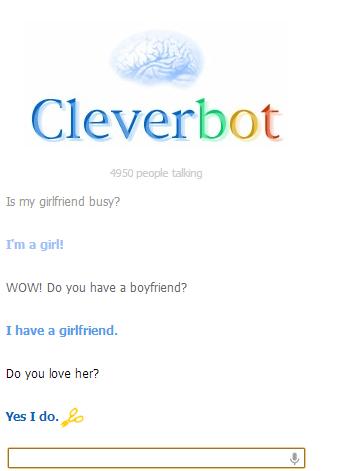 Cleverbot being honest, the secret about her "cleverness" revealed!