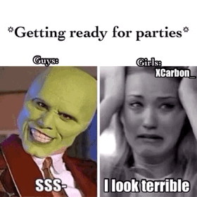 getting ready for parties