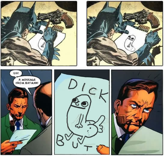 message from Batman