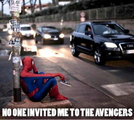 Upset spidey is upset...