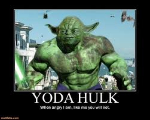 Yoda Angry. Yoda Smash
