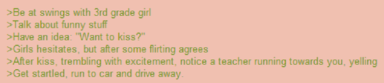 Anon's 3rd grade love story.