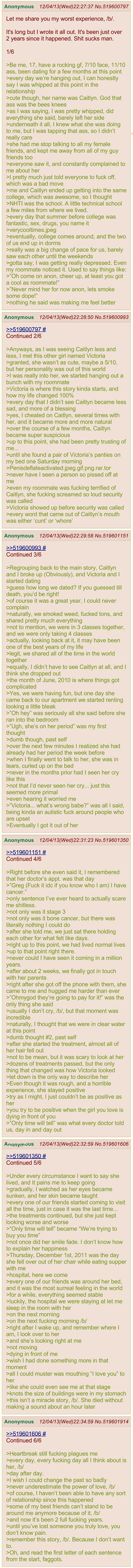 4chan delivers the ultimate love-story post...I almost cried...