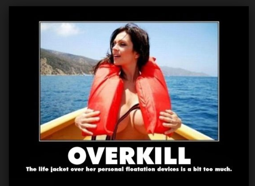 I don't think she can swim