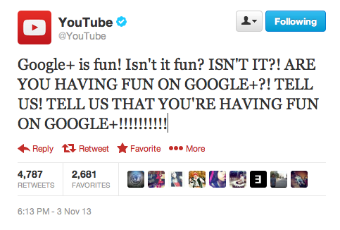 Youtube on Google+