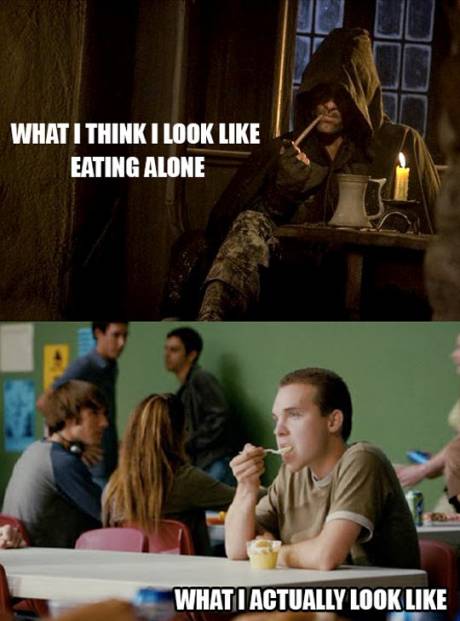 How I feel when I eat alone