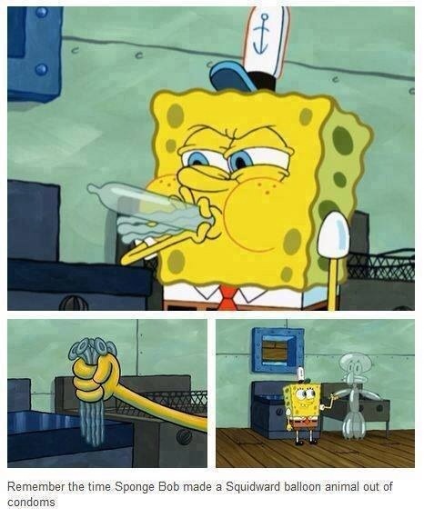 I saw this and thought sponge dick